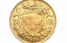 20 Frank Helvetia (Vreneli) - Zlatá mince