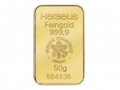 Heraeus 50g - Zlatý zliatok