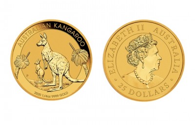 Kangaroo 1/4 Oz - Zlatá mince 