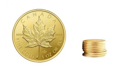 Maple Leaf 1 Oz - Zlatá mince - 10 ks