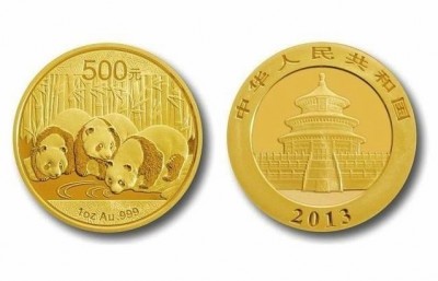 (Random year) 1 Oz gold Panda China  Front