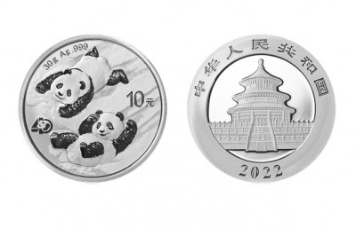 Panda 2022 30g - Strieborná minca