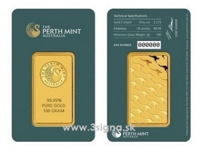Perth Mint 100g - Zlatý slitek 