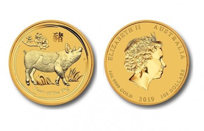 Pig 2019 1 Oz - Gold Coin