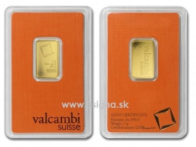Valcambi 5g - Zlatý slitek 